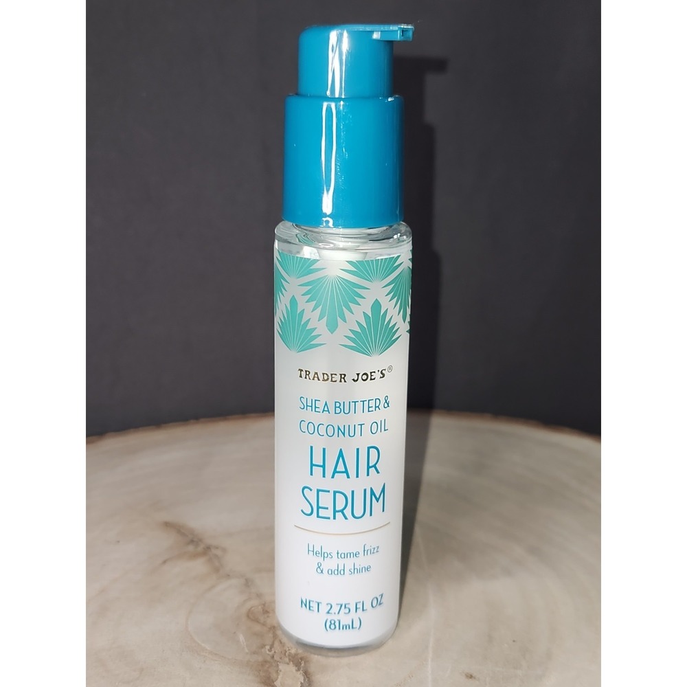 Trader Joe's Shea Butter & Coconut Oil Hair Serum Tame Frizz Add Shine 2.75 oz